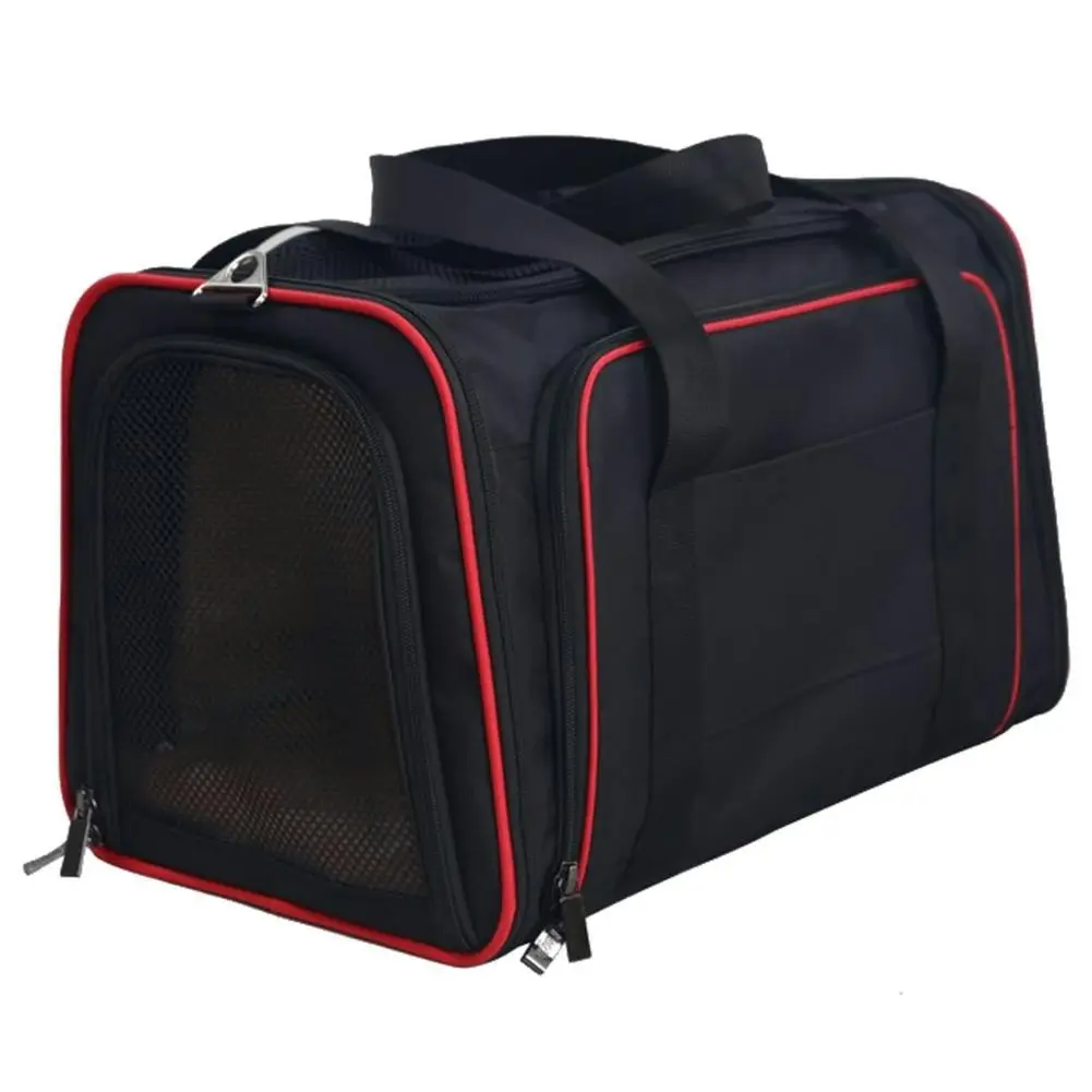 Expandable 3 Way Portable Pet Carrier Travel Bag & Wool Mat Set