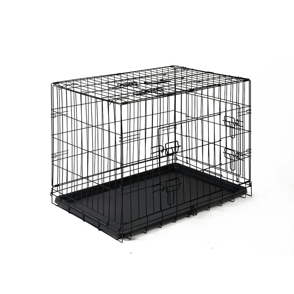 i.Pet Pet Dog or Cat Crate Cage – Black, 4 sizes S,M,L,XL