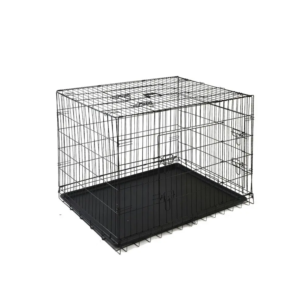 i.Pet Pet Dog or Cat Crate Cage – Black, 4 sizes S,M,L,XL