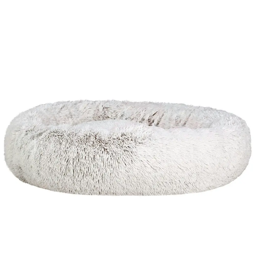 Plush Calming Dog Cat Round Pet Bed, S-XL, 6 colours