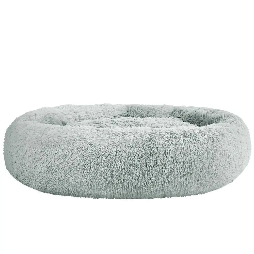 Plush Calming Dog Cat Round Pet Bed, S-XL, 6 colours