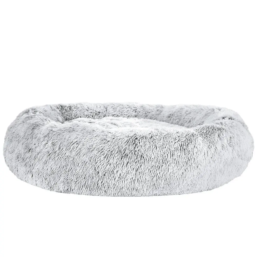 Plush Calming Dog Cat Round Pet Bed, S-XL, 6 colours