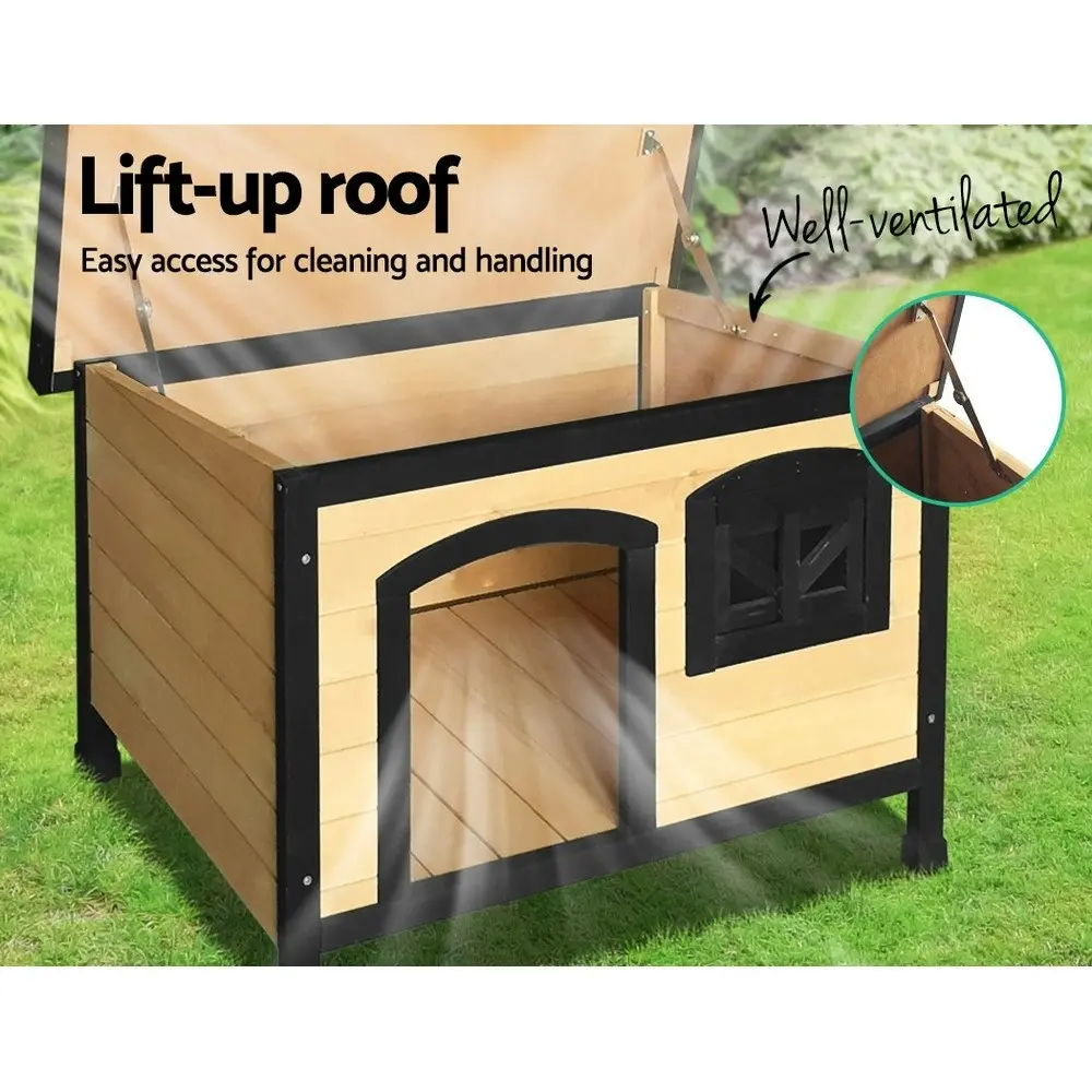 i.Pet M/L size Outdoor Weatherproof Wooden Dog Kennel