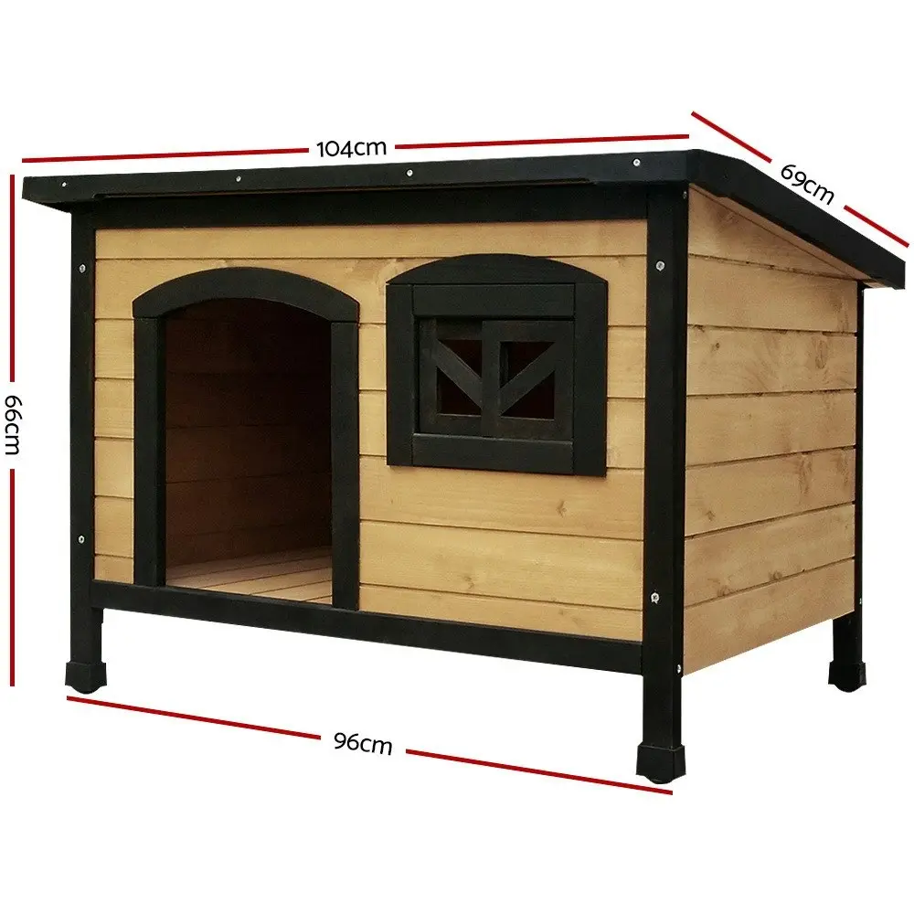 i.Pet M/L size Outdoor Weatherproof Wooden Dog Kennel