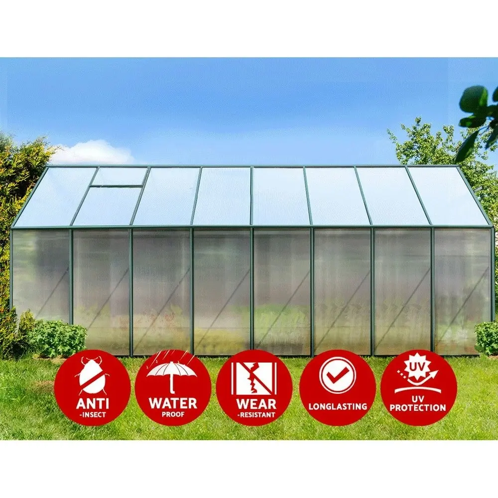 Greenfingers Aluminium Greenhouse 5.1m x 2.44m