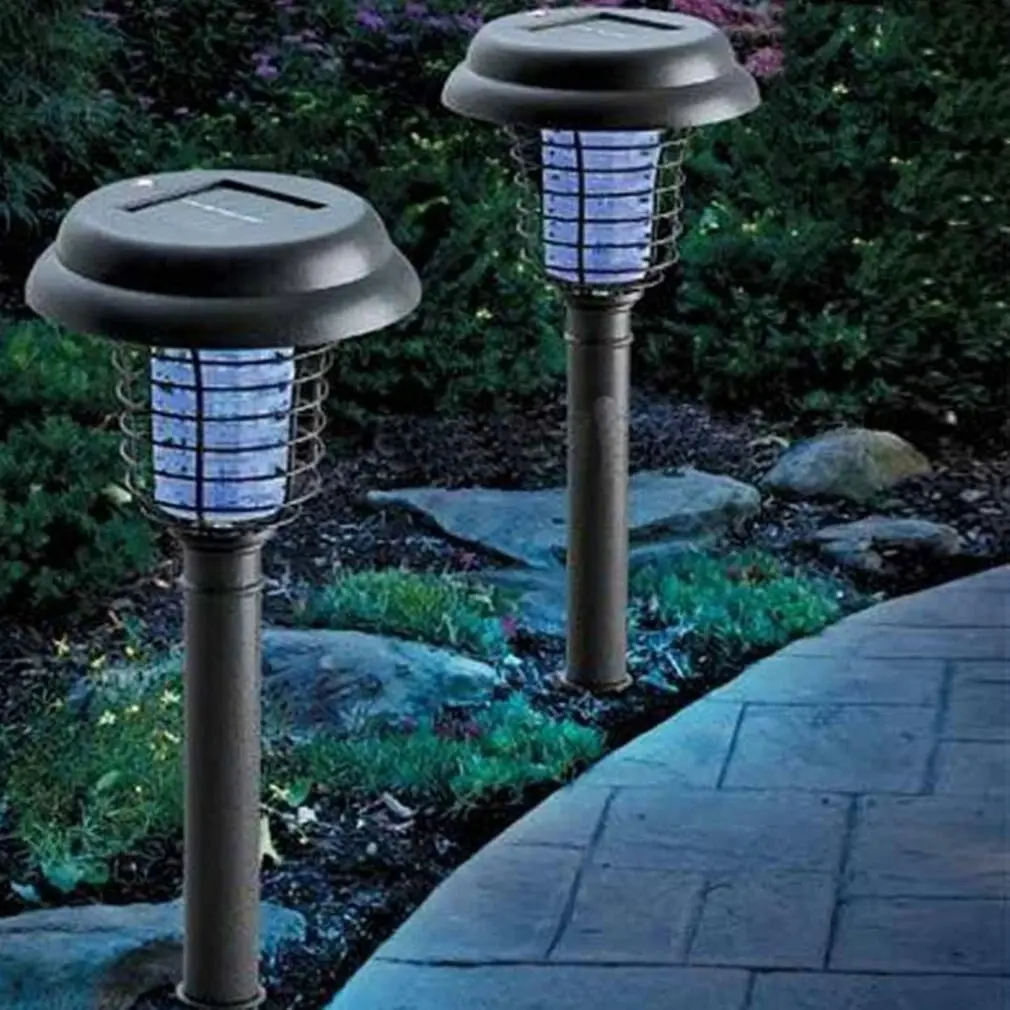 Solar UV Mosquito Zapper Killer LED Outdoor Lamp