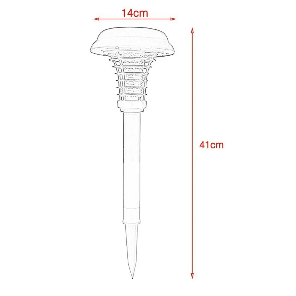 Solar UV Mosquito Zapper Killer LED Outdoor Lamp