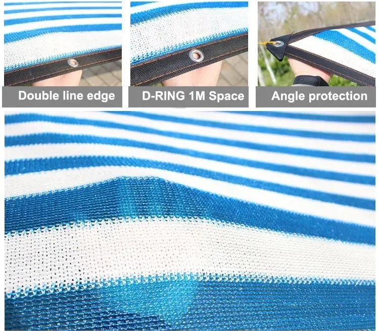 95% UV Sun Block Shade Tarp with eyelets, multiple sizes