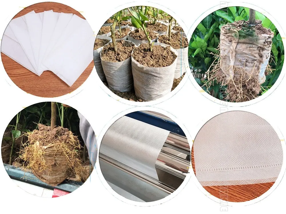 18 Sizes Biodegradable Non-woven Seedling Nursery Grow Bags