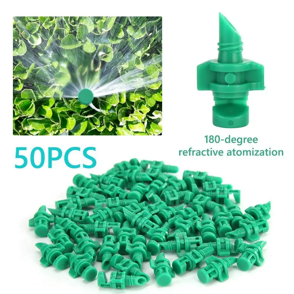 50PCS Garden water sprayer misting nozzles 90/180/360 degree