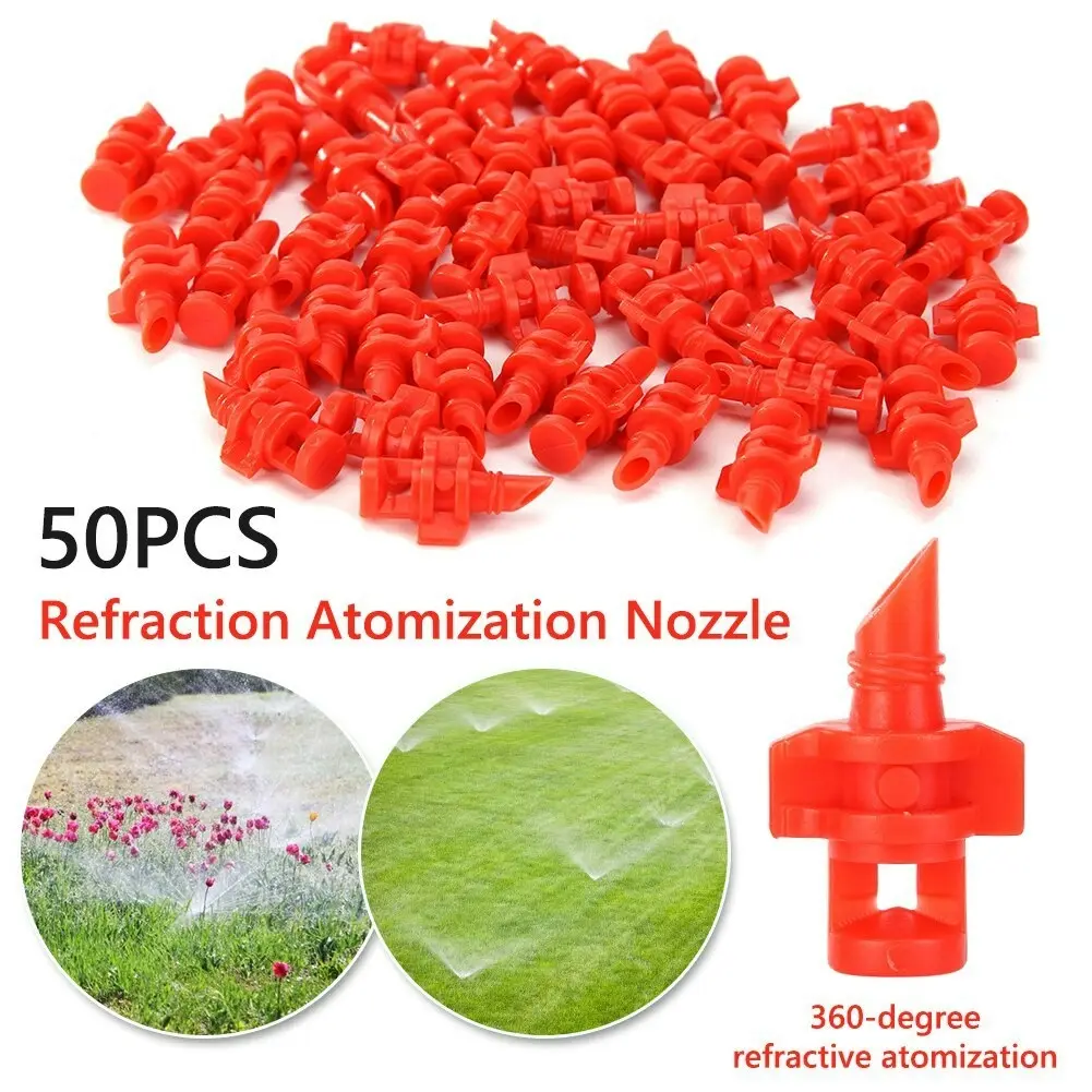 50PCS Garden water sprayer misting nozzles 90/180/360 degree