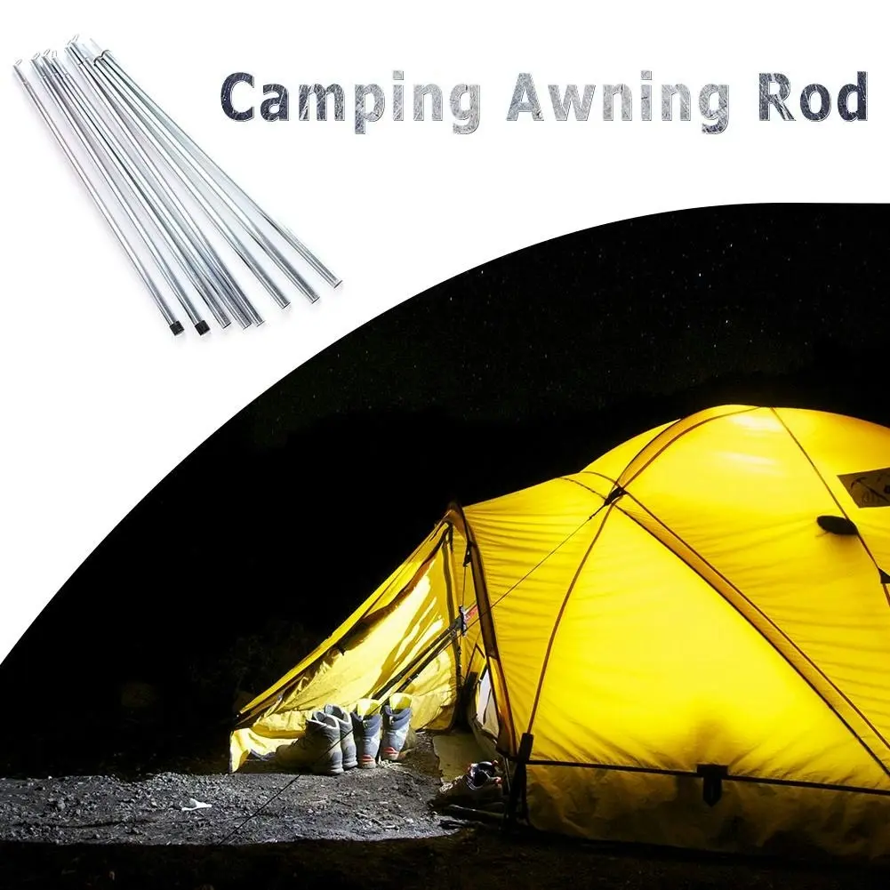 8pc Tent Pole Camping Rod Set. Makes 2 x 2m Tent Poles.