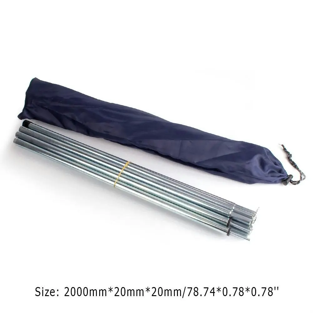 8pc Tent Pole Camping Rod Set. Makes 2 x 2m Tent Poles.