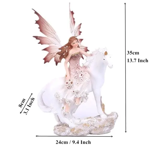 16-35cm Fairy, Unicorn Statue Ornament. 7 Styles.