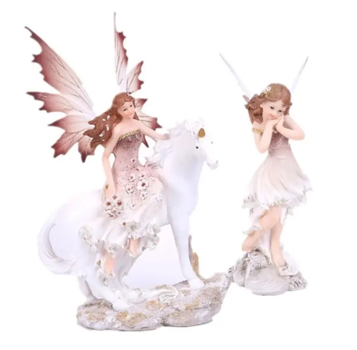 16-35cm Fairy, Unicorn Statue Ornament. 7 Styles.