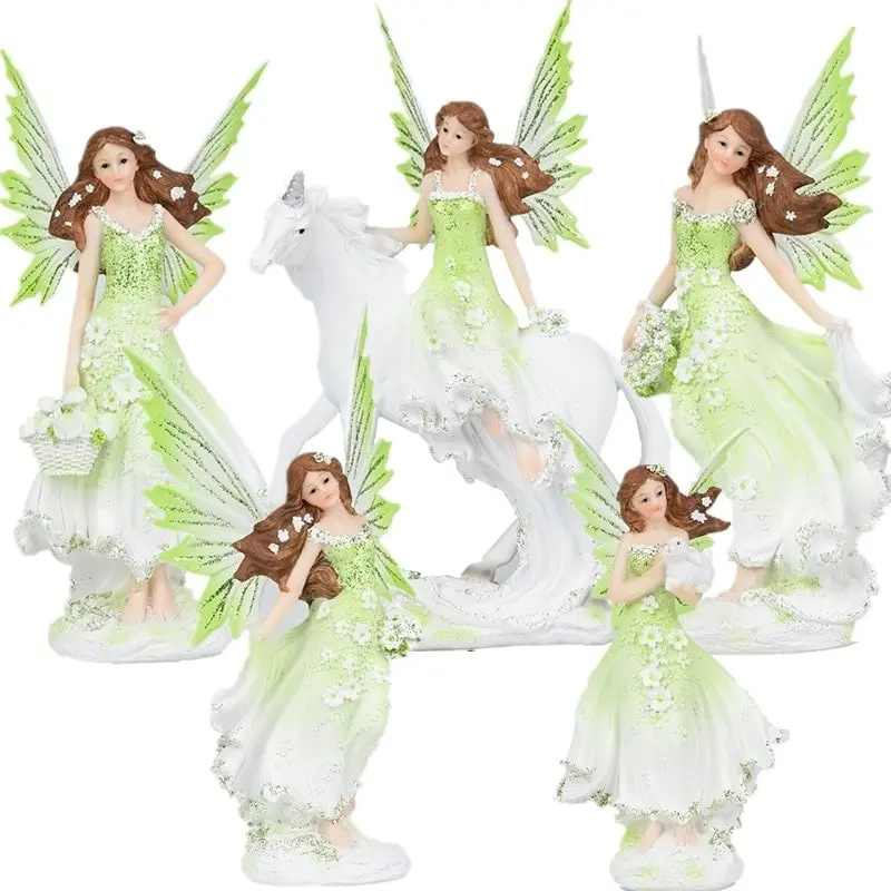 16-35cm Fairy, Unicorn Statue Ornament. 7 Styles.