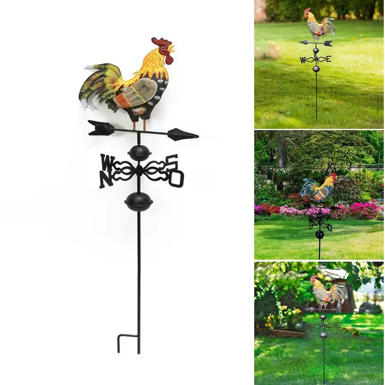 120cm Rooster Weathervane. Durable & weather treated. Anti-rust, Anti-UV