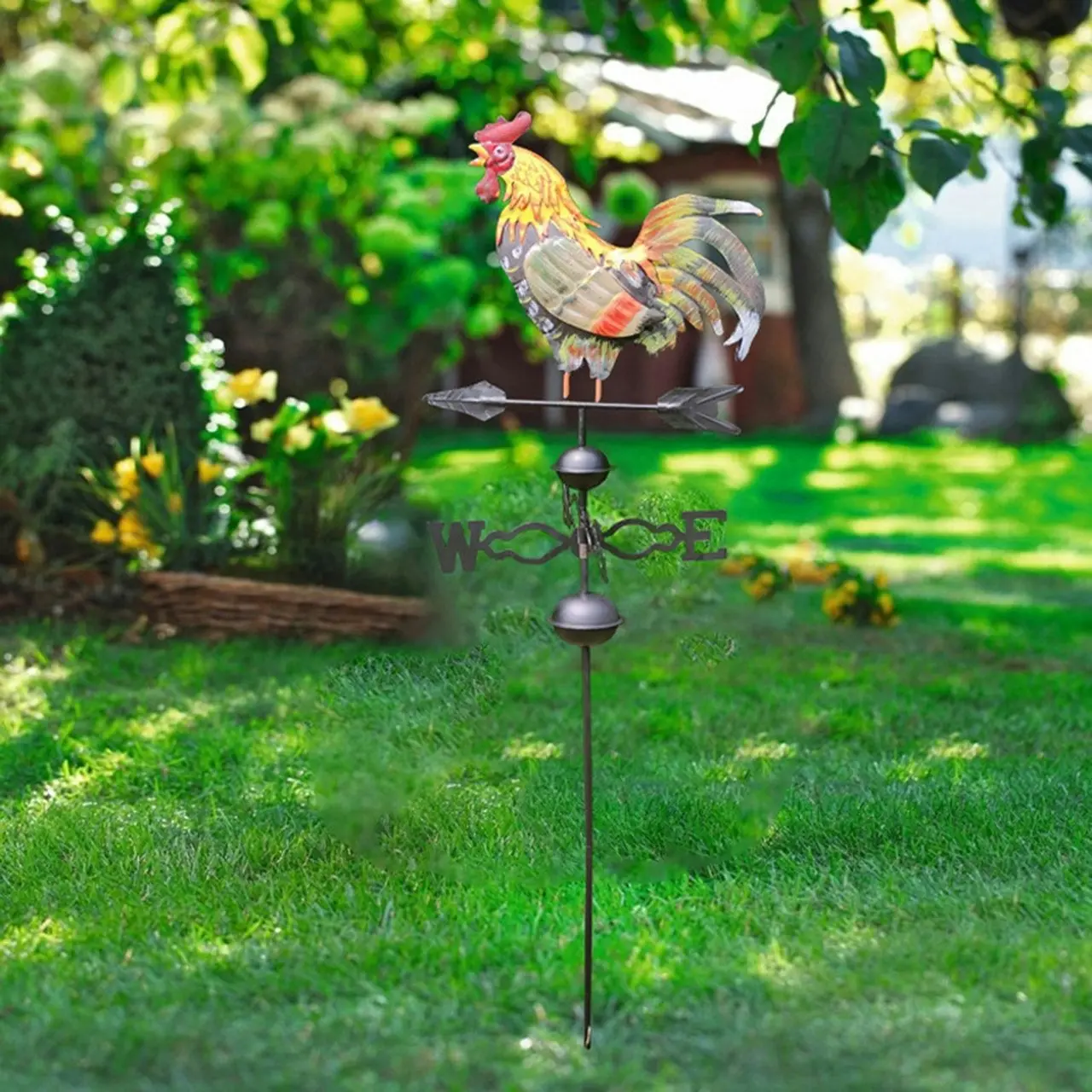 120cm Rooster Weathervane. Durable & weather treated. Anti-rust, Anti-UV