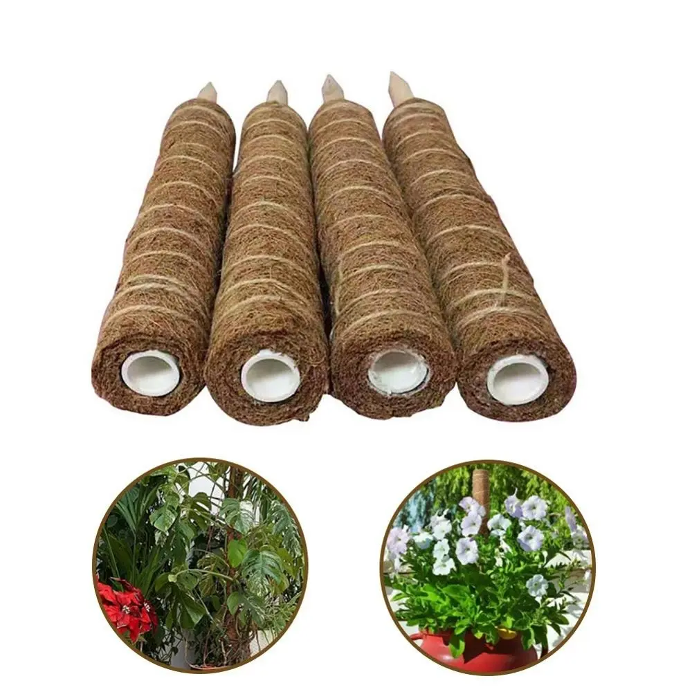 45cm Strong Natural Coconut Moss Fibre Plant Support Stake