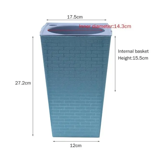 Self watering plant flower pots with water level indicator