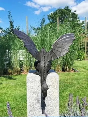 Large Dragon Water Fountain Sculpture Garden Statue