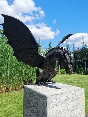 Large Dragon Water Fountain Sculpture Garden Statue