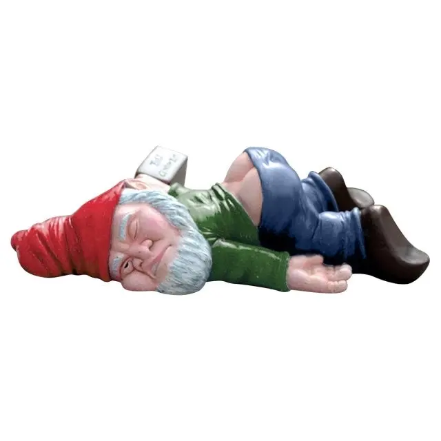 Funny Drunk Dwarf Garden Gnome Statue Garden Decor