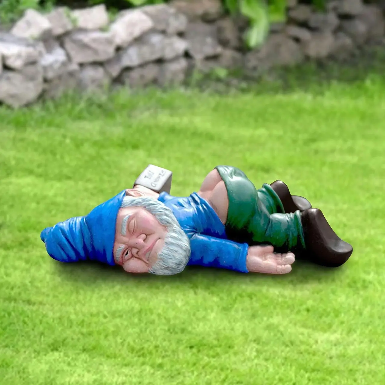 Funny Drunk Dwarf Garden Gnome Statue Garden Decor