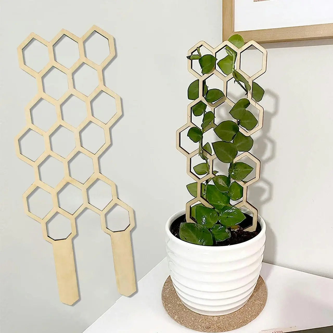 Decorative Wooden Climbing Trellis for Pot Plants, 4 styles