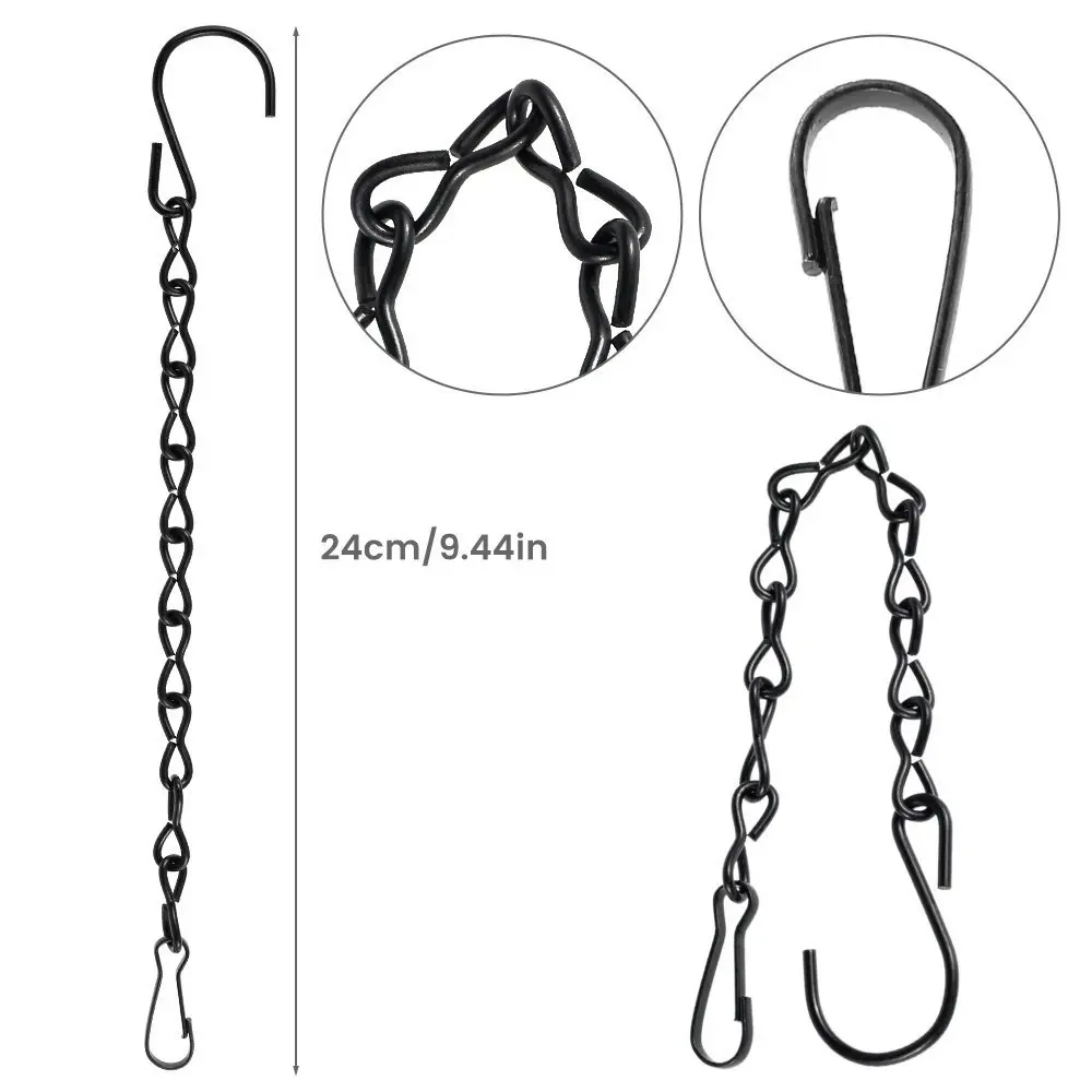 10pcs Steel Flower Pot Hanging Basket Chains with Hooks