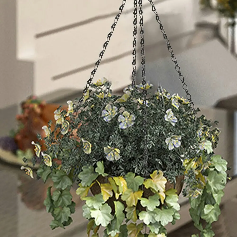 10pcs Steel Flower Pot Hanging Basket Chains with Hooks