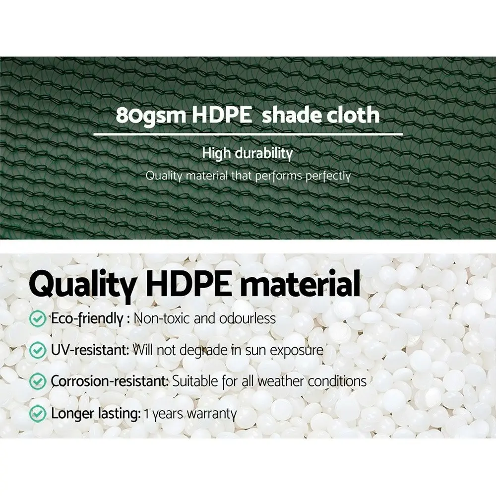 30% UV Green Shade Cloth Roll, 30-50m