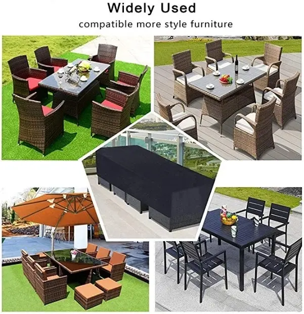 Custom Size UV & Waterproof Patio Garden Furniture Cover