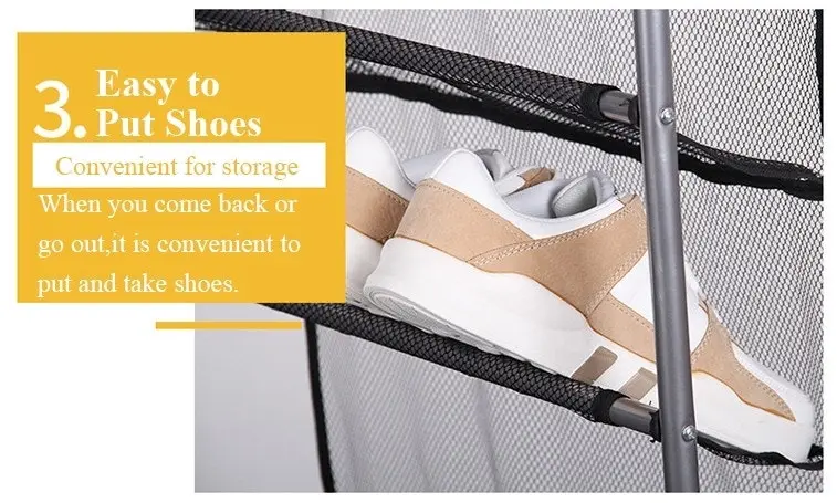 Space Saving Shoe Organizer Over the Door Shoe Hanger