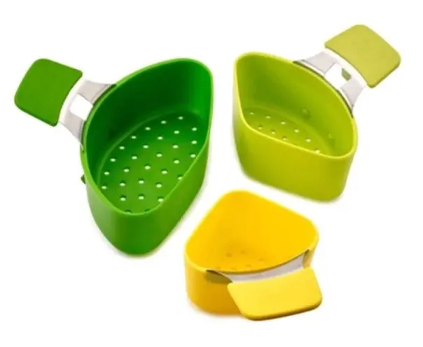 Collapsible Kitchen Silicone Cooking Steam Basket 3pc