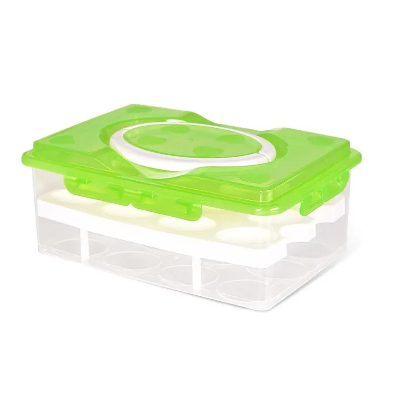 Kitchen 24 Egg Double Layer Multi-function Storage Food Container