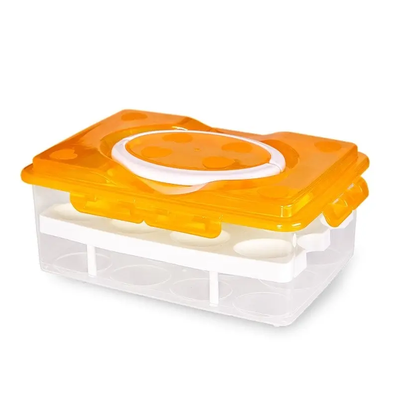 Kitchen 24 Egg Double Layer Multi-function Storage Food Container