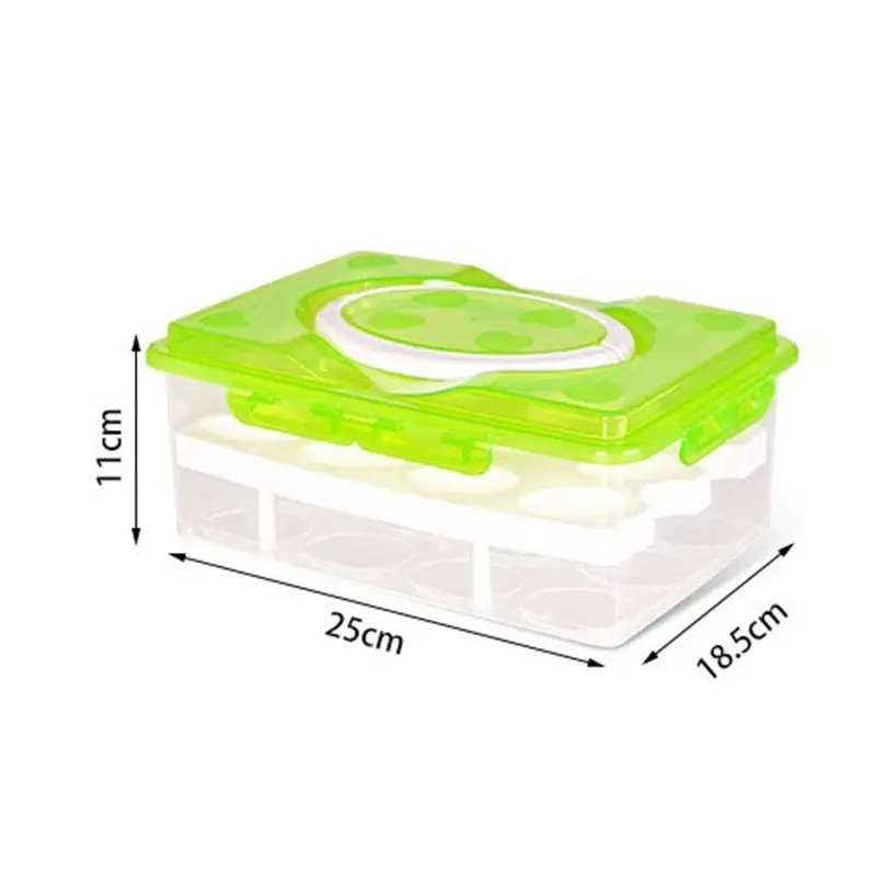 Kitchen 24 Egg Double Layer Multi-function Storage Food Container