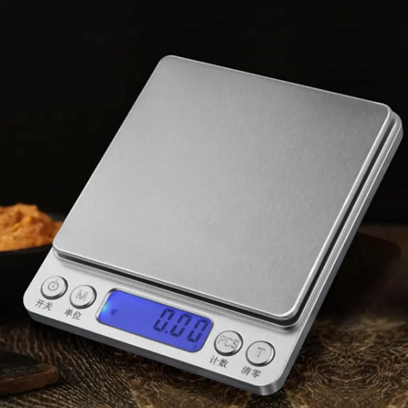 Stainless Steel Kitchen Digital Scales 0.1g/3kg