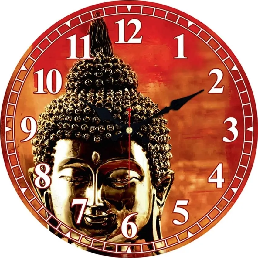 Buddha Silent Wall Clock, 2 Styles, (15/30/34/40)cm