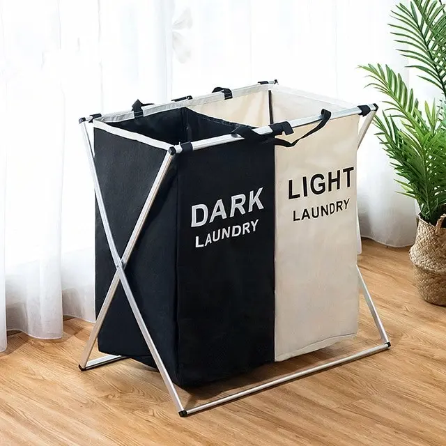 X-Shape Foldable Laundry Basket Organizer, 3 styles.