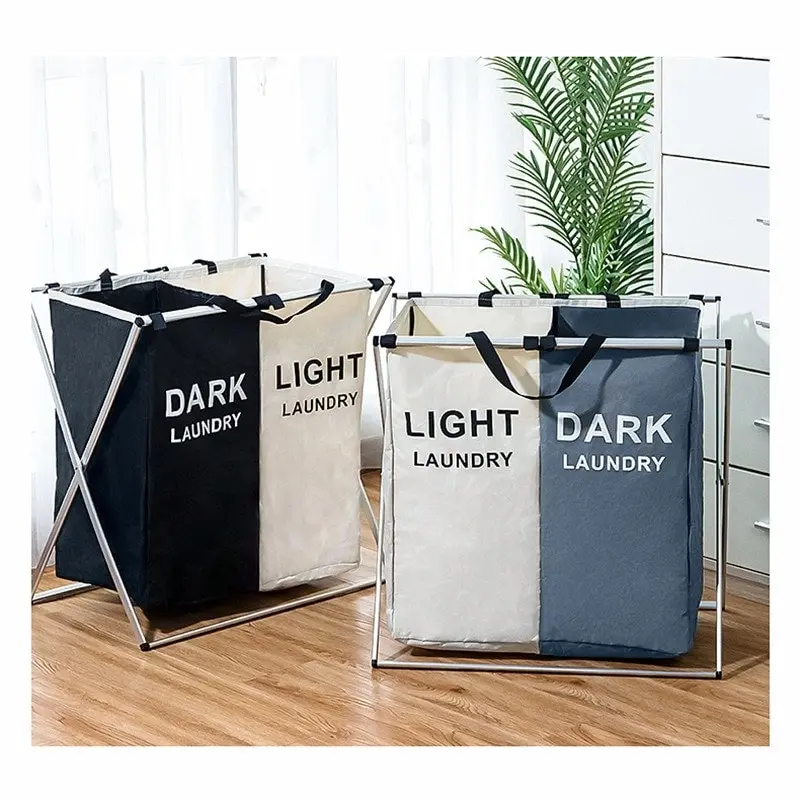 X-Shape Foldable Laundry Basket Organizer, 3 styles.