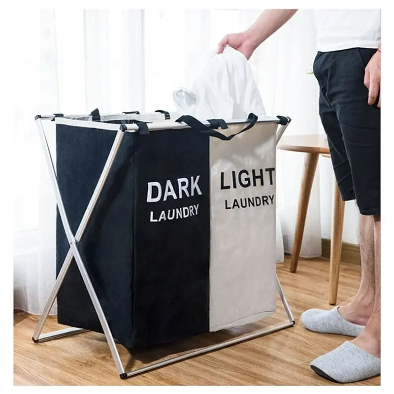 X-Shape Foldable Laundry Basket Organizer, 3 styles.