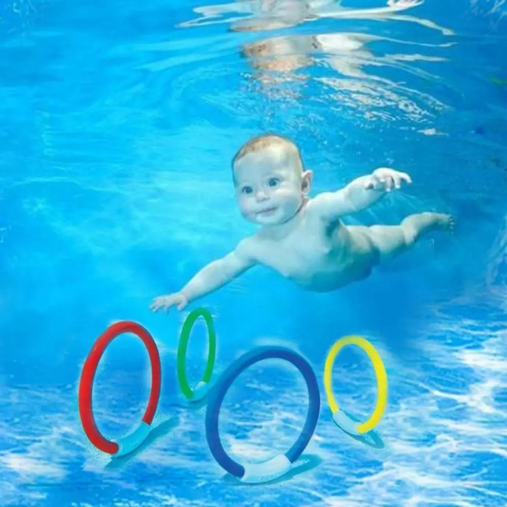 4 Piece Diving Pool Ring Toy