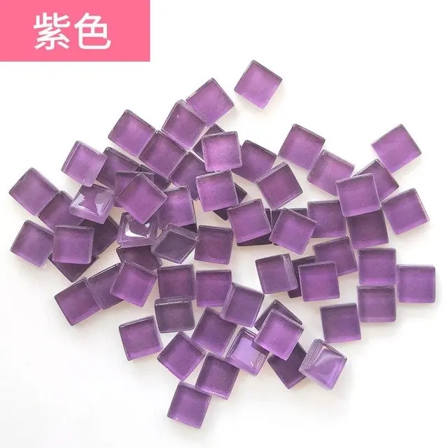 300pcs Mosaic Tiles for DIY Craft, 46 colors 1x1cm