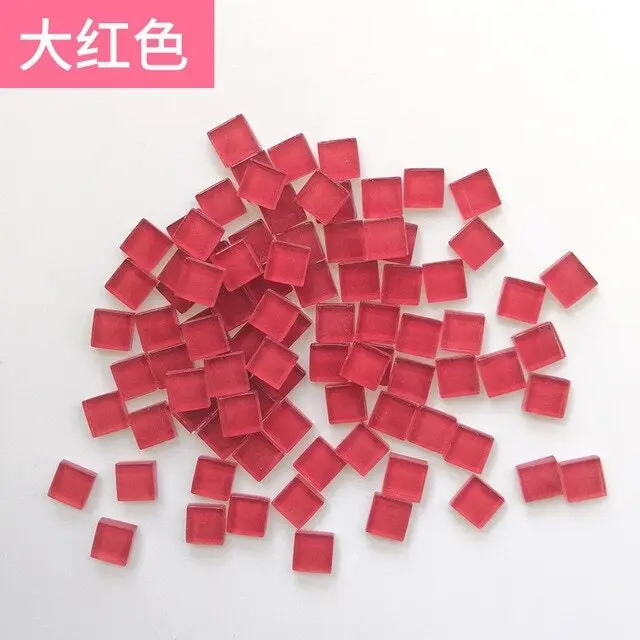 300pcs Mosaic Tiles for DIY Craft, 46 colors 1x1cm