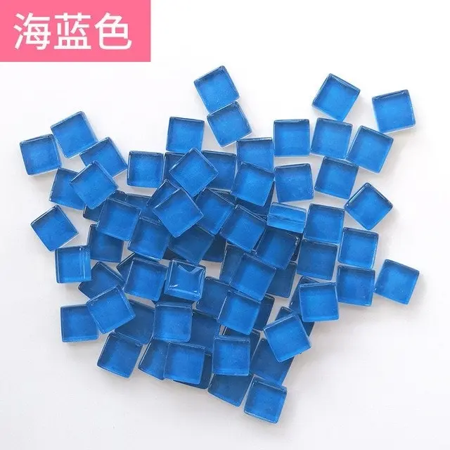 300pcs Mosaic Tiles for DIY Craft, 46 colors 1x1cm