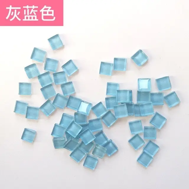 300pcs Mosaic Tiles for DIY Craft, 46 colors 1x1cm