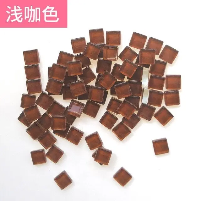 300pcs Mosaic Tiles for DIY Craft, 46 colors 1x1cm