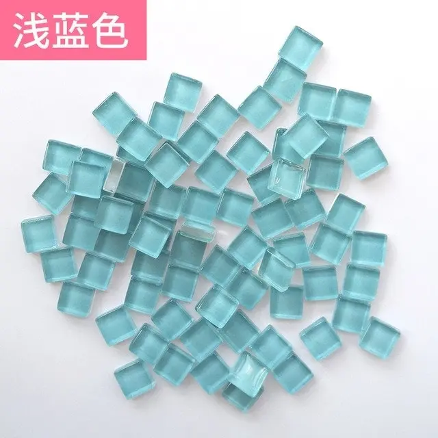 300pcs Mosaic Tiles for DIY Craft, 46 colors 1x1cm